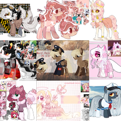 Size: 1564x1564 | Tagged: safe, derpibooru import, oc, angel, cat, demon, earth pony, original species, pegasus, pony, unicorn, adoptable, adopted, adopted offspring, adoption, adopts, advertisement, advertising, auction, auction open, black, black and white, blue, deviantart watermark, fc, female, grayscale, kitten, male, mixed media, monochrome, obtrusive watermark, ocean, original character do not steal, paypal, pink, simple background, transparent background, watermark, white