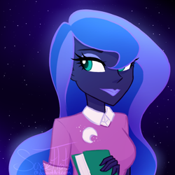 Size: 720x720 | Tagged: safe, artist:sweettots, derpibooru import, princess luna, vice principal luna, equestria girls, alternate design, pony coloring, solo