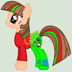 Size: 540x542 | Tagged: safe, derpibooru import, oc, oc only, oc:firefly solstice, pegasus, pony, base used, clothes, female, green background, mare, simple background, solo