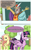 Size: 1280x2068 | Tagged: safe, artist:echo-204, derpibooru import, discord, fluttershy, twilight sparkle, twilight sparkle (alicorn), alicorn, pegasus, pony, comic:rest day, blushing, female, male