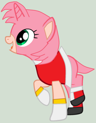 Size: 1160x1496 | Tagged: safe, artist:twidashfan1234, derpibooru import, pony, unicorn, amy rose, cursed image, ponified, sonic the hedgehog (series), species swap