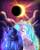 Size: 2408x3000 | Tagged: safe, artist:not-ordinary-pony, derpibooru exclusive, derpibooru import, princess celestia, princess luna, alicorn, pony, curved horn, duo, eclipse, eyes closed, horn, redraw, royal sisters, sisters