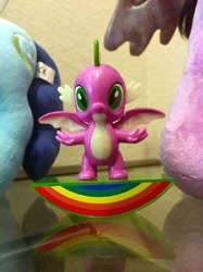 Size: 1280x1707 | Tagged: safe, artist:starponys87, derpibooru import, mochaccino, rare find, spike, dragon, collectible, collection, figure, figurine, happy meal, mcdonald's, mcdonald's happy meal toys, merchandise, mexican, mexico, toy, winged spike, wings