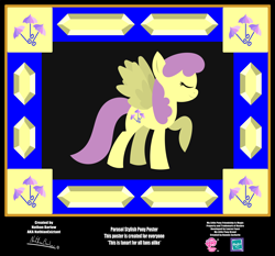 Size: 4254x3962 | Tagged: safe, artist:nathianexiztant, derpibooru import, parasol, pony, absurd resolution, poster, solo