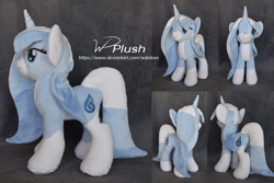 Size: 1980x1320 | Tagged: safe, artist:wdeleon, derpibooru import, oc, pony, unicorn, commission, custom plush, female, irl, mare, photo, plushie, solo, standing