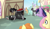 Size: 7000x4000 | Tagged: safe, artist:kids-in-the-corner, artist:those kids in the corner, derpibooru import, caramel, carrot top, cloudchaser, fluttershy, golden harvest, king sombra, lyra heartstrings, roseluck, rumble, thunderlane, twilight sparkle, alicorn, earth pony, pegasus, pony, unicorn, absurd resolution, angry, building, cape, clothes, crowd, crown, foal, gasp, good king sombra, jewelry, ponyville, protecting, regalia, revenge, self ponidox, shocked, speedpaint, trixie's wagon, wallpaper, worried