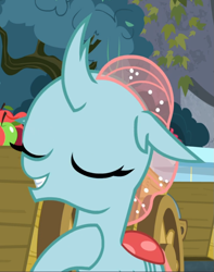 Size: 721x913 | Tagged: safe, derpibooru import, screencap, ocellus, school daze, cropped, eyes closed, proud, smiling, solo