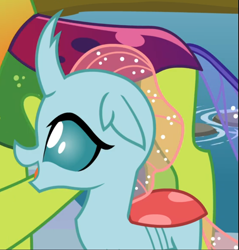 Size: 727x761 | Tagged: safe, derpibooru import, screencap, ocellus, school daze, cropped, cute, diaocelles, open mouth, smiling, solo