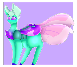 Size: 1621x1419 | Tagged: safe, artist:shinningblossom12, derpibooru import, oc, oc only, changedling, changeling, changedling oc, changeling oc, chest fluff, solo, speedpaint available