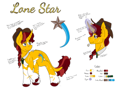 Size: 2767x2093 | Tagged: safe, artist:midnightfire1222, derpibooru import, oc, oc:lone star, pony, unicorn, reference sheet, simple background, solo, transparent background