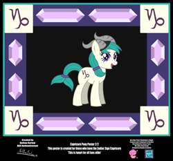 Size: 4254x3962 | Tagged: safe, artist:nathianexiztant, derpibooru import, pony, absurd resolution, capricorn, ponyscopes, poster, solo