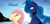 Size: 3048x1440 | Tagged: safe, artist:beelzlyart, derpibooru import, fluttershy, princess luna, alicorn, pegasus, pony, unicorn