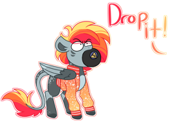 Size: 2835x2105 | Tagged: safe, artist:crazysketch101, derpibooru import, oc, oc only, oc:crazy looncrest, pegasus, pony, magic 8 ball, no, simple background, solo, white background