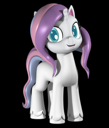 Size: 3000x3500 | Tagged: safe, artist:argos90, derpibooru import, potion nova, pony, unicorn, my little pony: pony life, 3d, black background, simple background, smiling