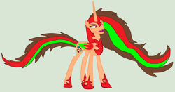 Size: 4704x2464 | Tagged: safe, artist:twidashfan1234, derpibooru import, oc, oc only, oc:firefly solstice, oc:nightmare flaring earth, alicorn, pegasus, pony, base used, nightmare form, solo