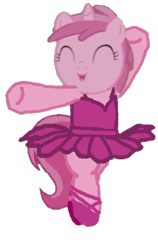Size: 683x1080 | Tagged: safe, artist:angrymetal, derpibooru import, ruby pinch, pony, unicorn, 1000 hours in ms paint, ballerina, ballet, ballet slippers, clothes, dancing, en pointe, eyes closed, female, filly, pincherina, simple background, solo, transparent background, tutu