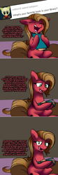 Size: 750x2254 | Tagged: safe, artist:wingspiral, derpibooru import, oc, oc:pun, earth pony, pony, ask, ask pun, book, female, mare, solo