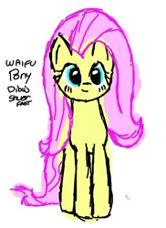 Size: 720x990 | Tagged: safe, artist:ionipony, derpibooru import, fluttershy, pegasus, pony, digital art, smiling, solo