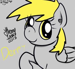 Size: 652x600 | Tagged: safe, artist:ionipony, derpibooru import, derpy hooves, pegasus, digital art, smiling, solo