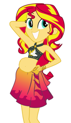 Size: 683x1171 | Tagged: safe, derpibooru import, edit, sunset shimmer, better together, equestria girls, forgotten friendship, belly, belly button, bikini, clothes, pregnant, pregnant edit, pregnant equestria girls, sunset preggers, sunset selfie, swimsuit