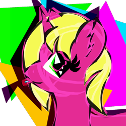 Size: 982x978 | Tagged: safe, artist:brightstarclick, derpibooru exclusive, derpibooru import, oc, oc only, oc:bright star, unicorn, drugs, lsd, psychedelic