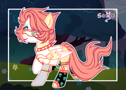 Size: 4900x3500 | Tagged: safe, artist:rerorir, derpibooru import, oc, pegasus, pony, absurd resolution, clothes, female, mare, socks, solo, sunglasses, two toned wings, wings