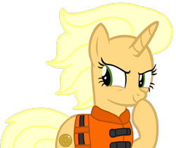 Size: 1282x1080 | Tagged: safe, artist:徐詩珮, derpibooru import, pony, unicorn, series:sprglitemplight diary, series:sprglitemplight life jacket days, series:springshadowdrops diary, series:springshadowdrops life jacket days, base used, female, lifejacket, mare, simple background, solo, sungold, transparent background