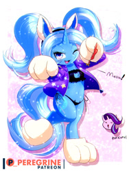 Size: 750x1000 | Tagged: safe, artist:phoenixperegrine, derpibooru import, starlight glimmer, trixie, semi-anthro, unicorn, adorasexy, alternate hairstyle, babysitter trixie, bipedal, clothes, cute, drool, female, hoodie, keyhole turtleneck, mare, one eye closed, paw gloves, sexy, turtleneck, underwear