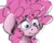 Size: 1369x1090 | Tagged: safe, artist:th3ipodm0n, derpibooru import, pinkie pie, earth pony, pony, bust, eyebrows visible through hair, female, floppy ears, looking down, mare, portrait, simple background, solo, three quarter view, white background