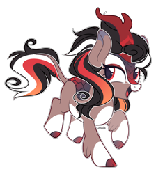 Size: 3328x3712 | Tagged: safe, artist:lazuli, derpibooru import, oc, oc only, kirin, base used, cloven hooves, horn, kirin oc, leonine tail, open mouth, simple background, smiling, solo, transparent background