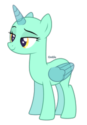 Size: 2052x2952 | Tagged: safe, artist:lazuli, derpibooru import, oc, oc only, alicorn, pony, alicorn oc, bald, base, bedroom eyes, eyelashes, horn, simple background, smiling, solo, transparent background, wings