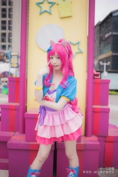 Size: 3648x5472 | Tagged: safe, artist:一只杏喵, derpibooru import, pinkie pie, human, clothes, cosplay, costume, irl, irl human, photo, solo
