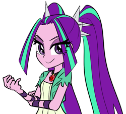 Size: 787x710 | Tagged: safe, artist:rileyav, aria blaze, equestria girls, rainbow rocks, smirk, solo, twintails