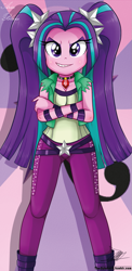 Size: 645x1321 | Tagged: safe, artist:the-butch-x, aria blaze, equestria girls, rainbow rocks, beautiful, beautiful x, clothes, explicit source, solo, sunburst background