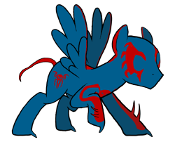 Size: 1304x1108 | Tagged: safe, artist:edcom02, artist:equine-bases, pegasus, pony, crossover, miguel o'hara, ponified, simple background, spider-man, spider-man 2099, spiders and magic: rise of spider-mane, transparent background