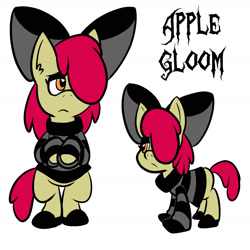 Size: 2400x2400 | Tagged: safe, artist:pembroke, apple bloom, apple gloom, applegloom, simple background