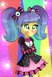 Size: 1000x1475 | Tagged: safe, artist:vixelzf, pixel pizazz, equestria girls, rainbow rocks, solo