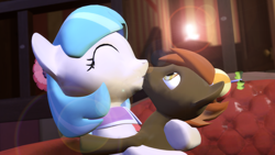 Size: 1920x1080 | Tagged: safe, button mash, coco pommel, 3d, cocomash, crack shipping, female, gmod, kissing, male, shipping, straight, straight shota