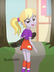 Size: 1500x2000 | Tagged: safe, artist:sumin6301, cloud kicker, equestria girls, equestria girls-ified, skateboard, solo