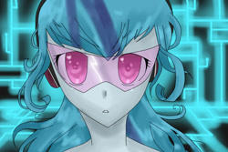 Size: 900x600 | Tagged: safe, artist:arantzitahermoxa, sonata dusk, equestria girls, headphones, sunglasses