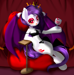 Size: 900x912 | Tagged: safe, artist:snow angel, oc, oc only, bat pony, pony, semi-anthro, undead, vampire, vampony, pixiv, solo