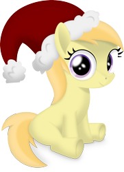 Size: 2000x2770 | Tagged: safe, artist:lumorn, noi, earth pony, pony, christmas, female, filly, hat, santa hat, solo, solo female, transparent background