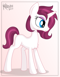 Size: 1104x1420 | Tagged: safe, artist:killryde, derpibooru import, oc, oc only, oc:red light, chest fluff, filly, solo, young