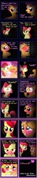 Size: 1024x4795 | Tagged: safe, artist:dr-siren, derpibooru import, apple bloom, scootaloo, blushing, comic, comic sans, female, lesbian, scootabloom, shipping