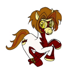 Size: 758x772 | Tagged: safe, artist:orangetablet, derpibooru import, bart allen, impulse, ponified