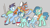 Size: 900x500 | Tagged: safe, artist:egophiliac, derpibooru import, barnacle, salty (g1), seaflower, earth pony, pony, g1, angel (g1), bandana, beard, clipper (g1), colt, family, female, filly, fishing rod, male, mare, raised hoof, slice of pony life, stallion