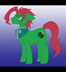 Size: 600x648 | Tagged: safe, artist:ravendyn, derpibooru import, jojo's bizarre adventure, noriaki kakyoin, ponified