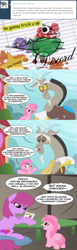 Size: 1107x3600 | Tagged: safe, artist:peachiekeenie, derpibooru import, berry punch, discord, draconequus, earth pony, pony, duo, female, male, mare