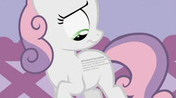 Size: 1000x561 | Tagged: safe, derpibooru import, editor:i-shooped-a-pwny, sweetie belle, alternate cutie mark, cutie mark, meme, text