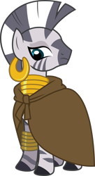 Size: 1657x3057 | Tagged: safe, artist:tourniquetmuffin, derpibooru import, zecora, zebra, cloak, clothes, simple background, solo, transparent background, unamused, vector